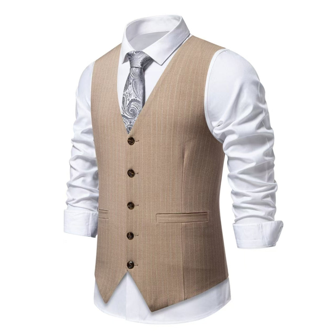 Herren elegante Weste mit feinen Knopfdetails