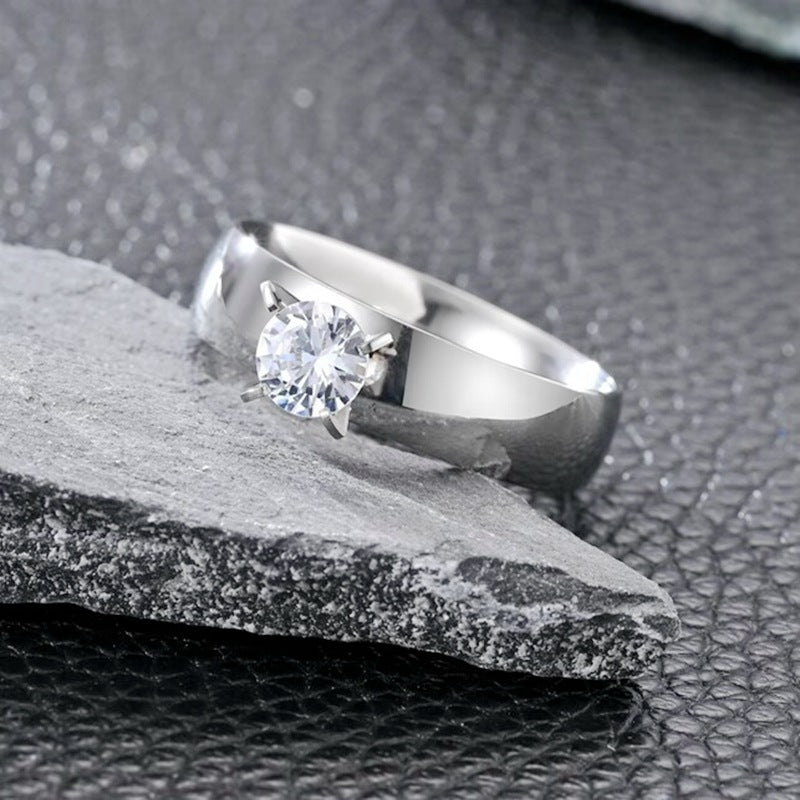 Herren Ring mit polierter, zeitloser Eleganz Shop Nory