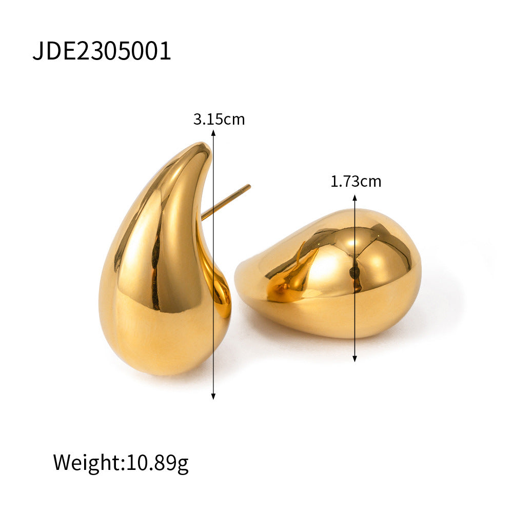 Damen Ohrhänger in tropfenförmigem Design aus hochwertigem Edelstahl Shop Nory