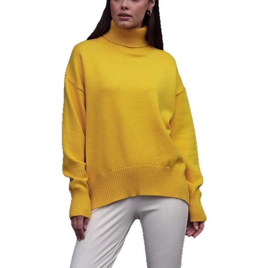 Damen Boxy-Rollkragenpullover aus feinem Feinstrick mit überschnittener Schulter Shop Nory