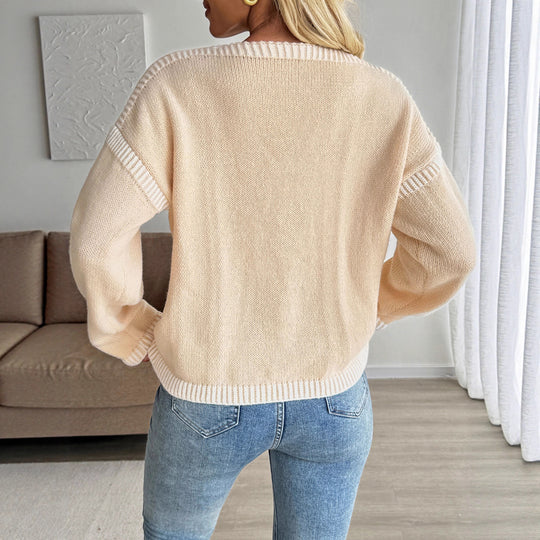 Damen Lässiger Strickcardigan mit Schnüroptik Shop Nory