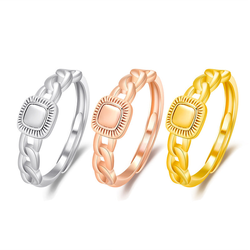 Damen Ohrringe mit quadratischem Design und funkelndem Zirkonia-Besatz Shop Nory
