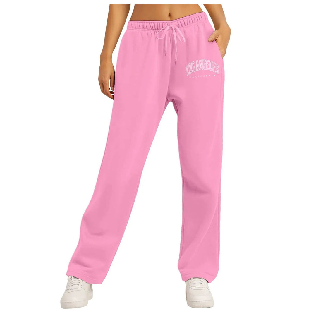 Damen nan weite High-Waist Lounge-Hose mit elastischem Bund und Eingrifftaschen Shop Nory