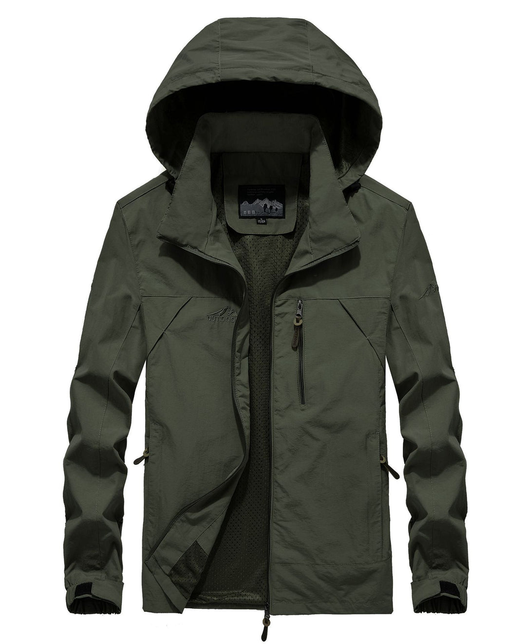 Herren leichte atmungsaktive Softshell-Trekkingjacke mit Kapuze und Mesh-Futter Shop Nory