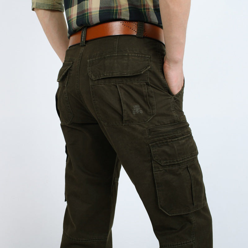 Herren Robust-elastische Canvas-Cargohose mit verstärkten Kniepartien und Multifach-Taschen Shop Nory