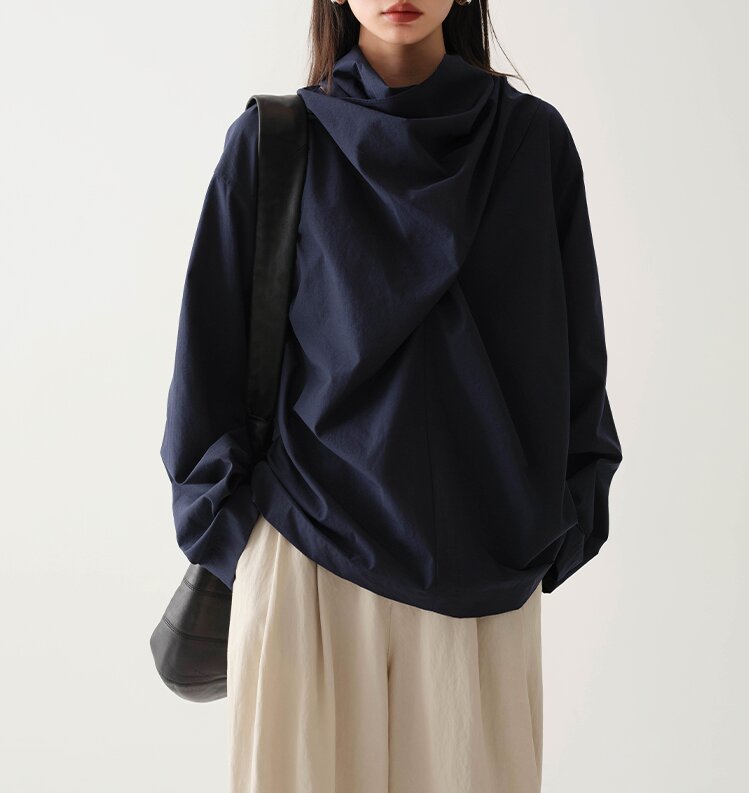 Damen Innovative Oversized Bluse Shop Nory