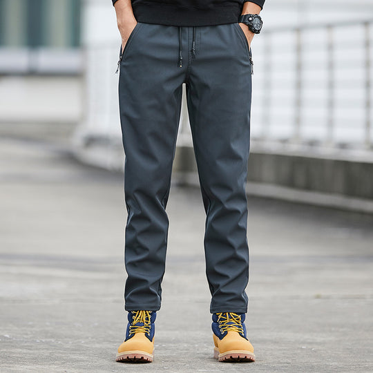 Herren Technische Softshell-Jogginghose mit wasserabweisender Membran, Reißverschlusstaschen und elastischem Kordelbund Shop Nory