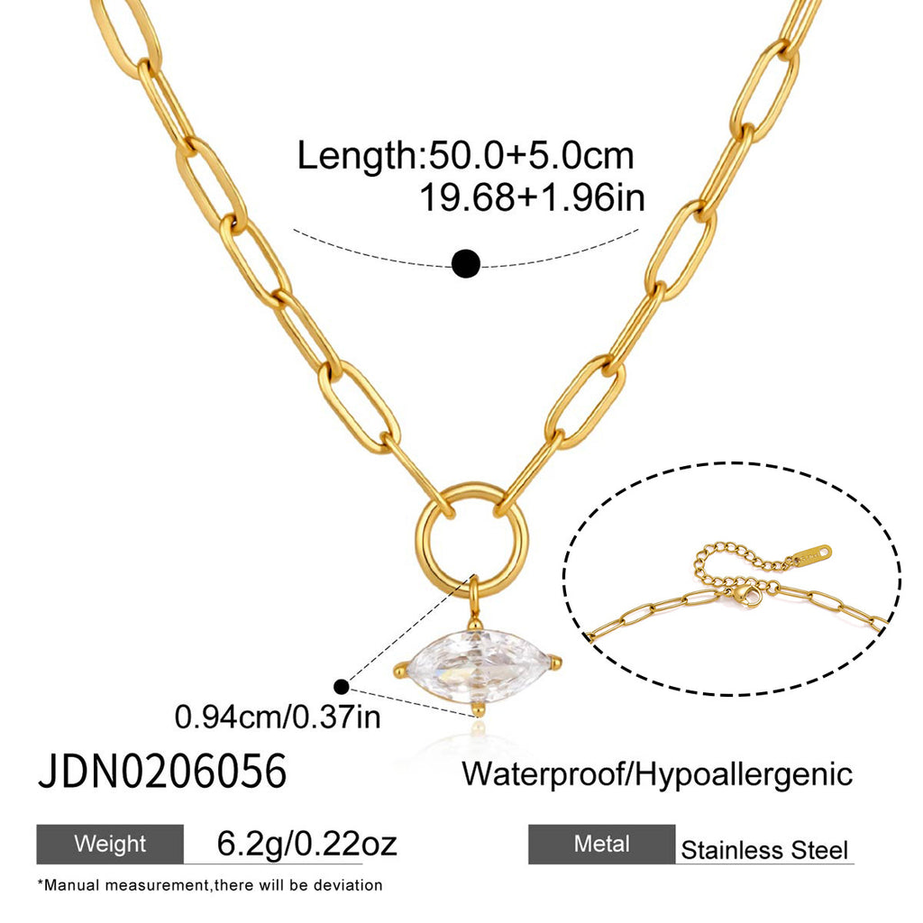 Damen Namenskette mit funkelndem Detail Shop Nory