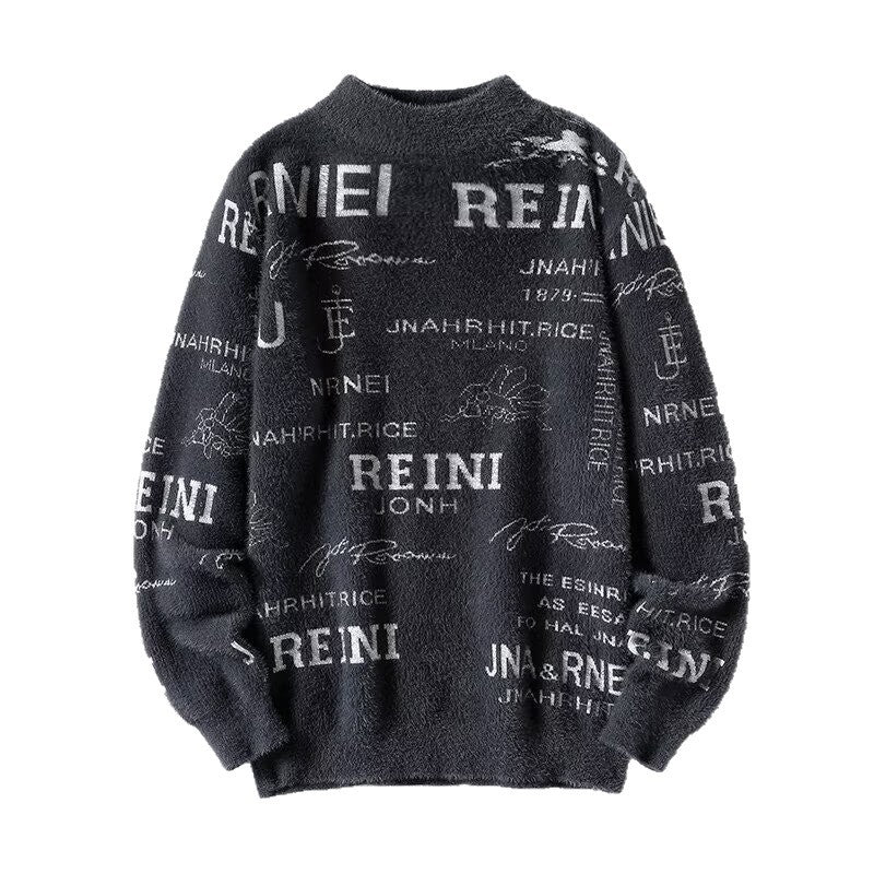 Damen Kuscheliger Oversized Pullover mit hohem Kragen Shop Nory