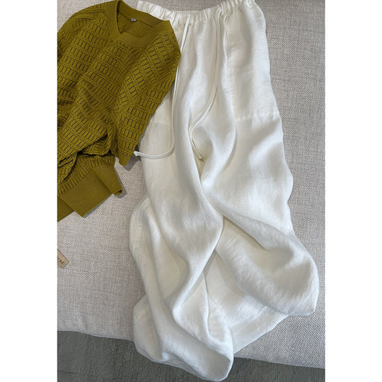 Damen Weite Leinen-Hose Shop Nory