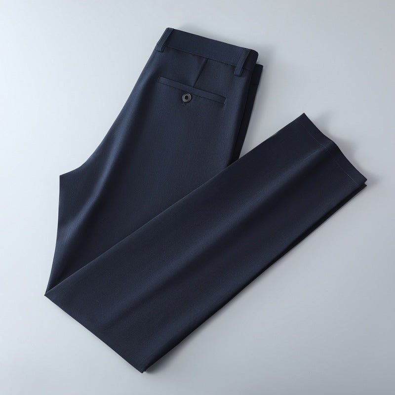 Herren Schmal geschnittene Anzughose aus Stretchtwill mit geradem Bein Shop Nory
