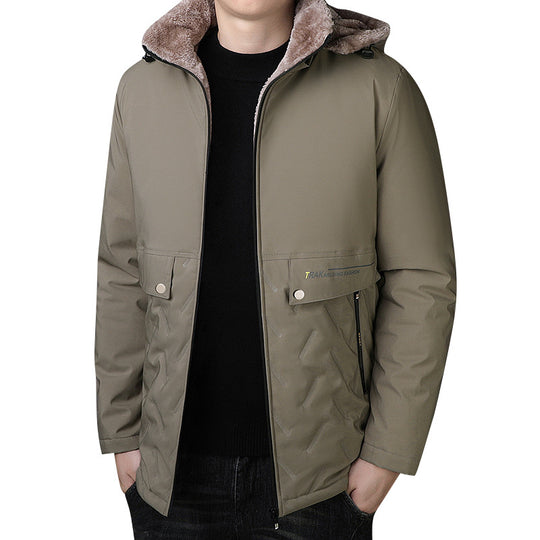 Herren Thermo-Parka mit Teddyfutter und Kapuze Shop Nory