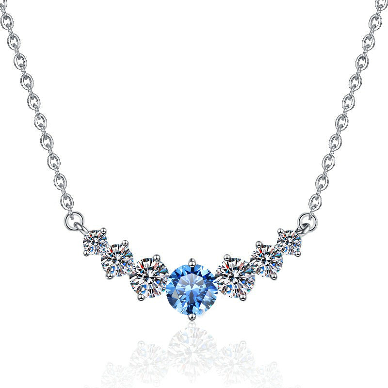 Damen Halskette mit funkelnden Zirkonia und exklusivem Design Shop Nory