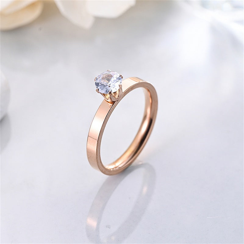 Damen Ring mit funkelndem Kristall Shop Nory