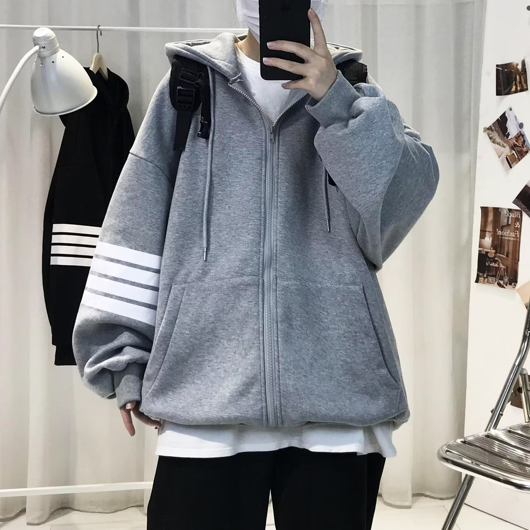Unisex Bequeme Oversized Kapuzenjacke mit strukturiertem Design Shop Nory