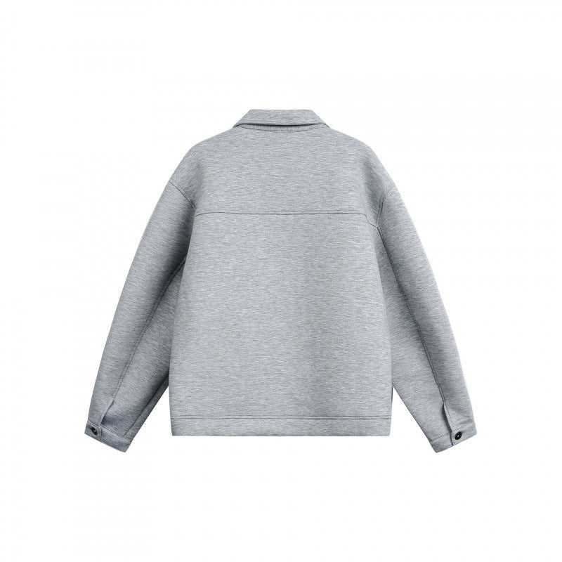 Unisex Boxy-Zip-Sweatjacke mit Hemdkragen, verdeckten Nähten und Eingrifftaschen Shop Nory