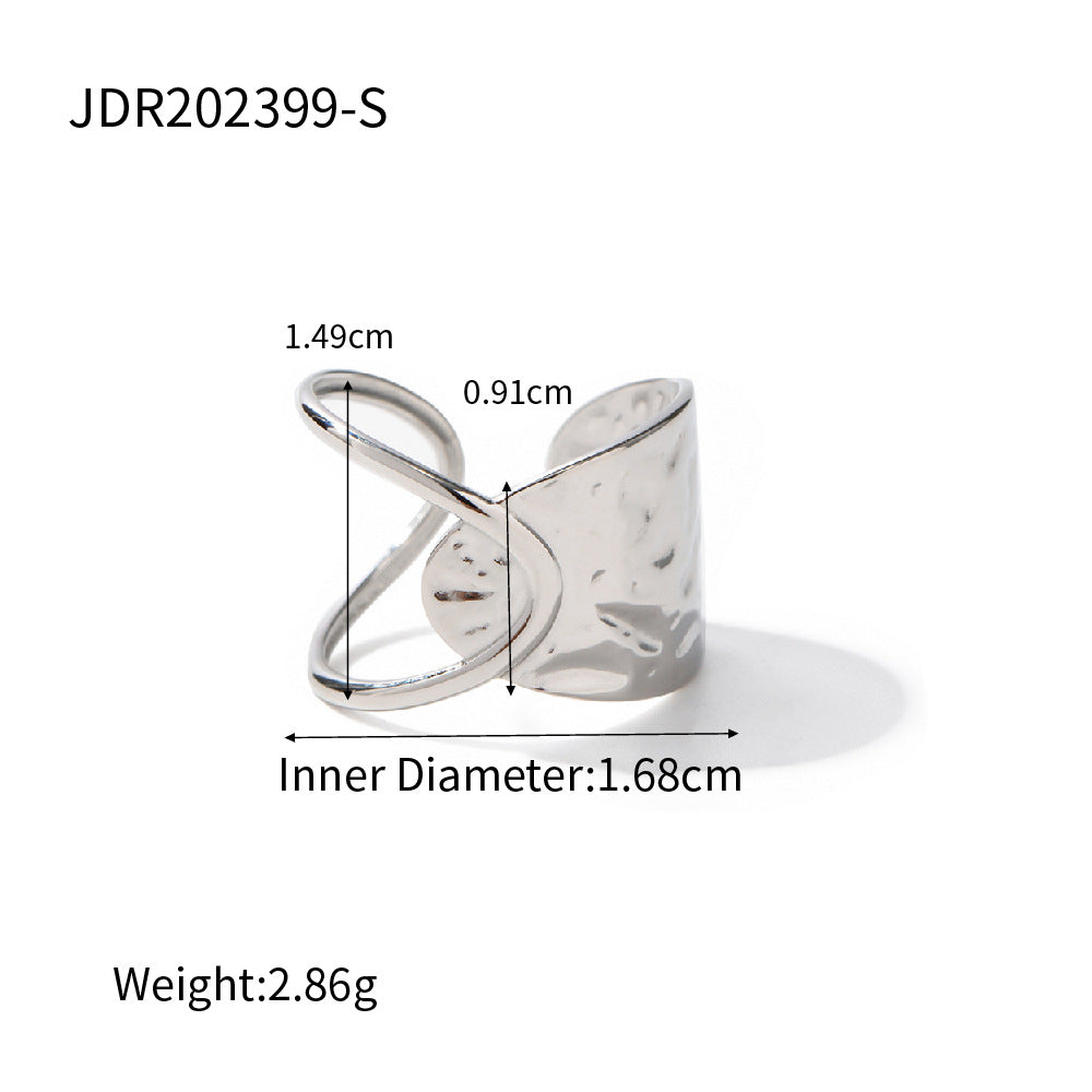 Damen Offener Ring mit modernem, floralem Design und hypoallergenen Eigenschaften Shop Nory