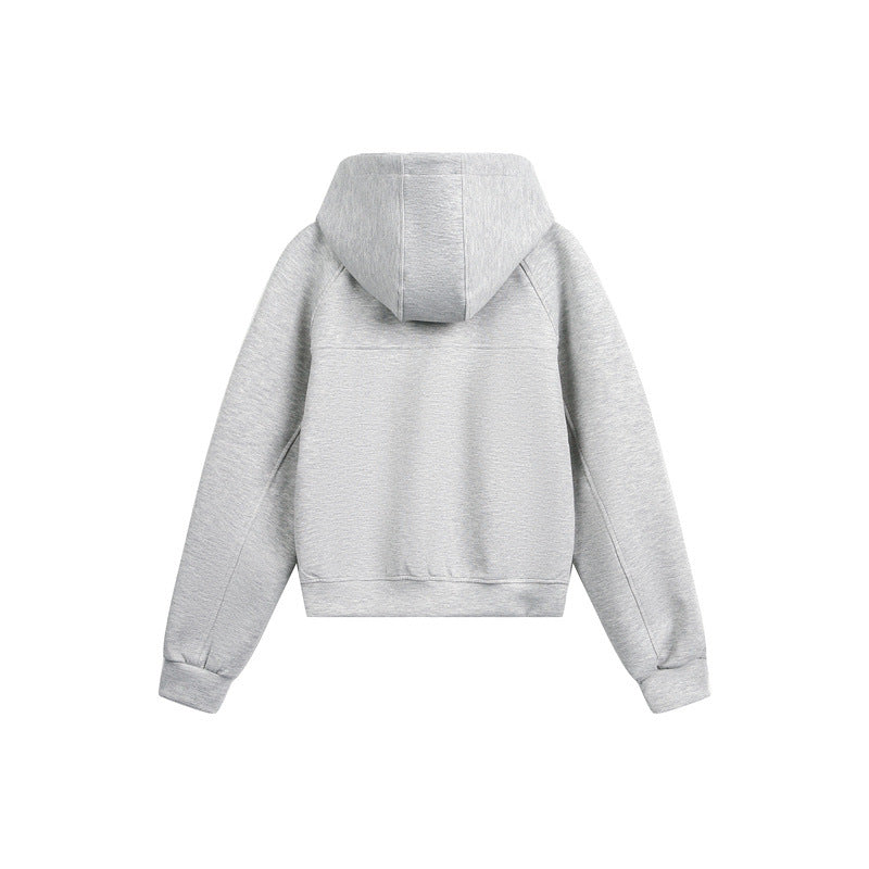 Unisex Kapuzen-Sweatjacke mit Zwei-Wege-Reißverschluss und Boxy-Schnitt Shop Nory