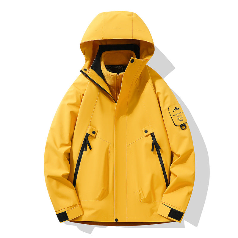 Unisex Wasserdichte, atmungsaktive Hardshell-Outdoorjacke mit Kapuze Shop Nory