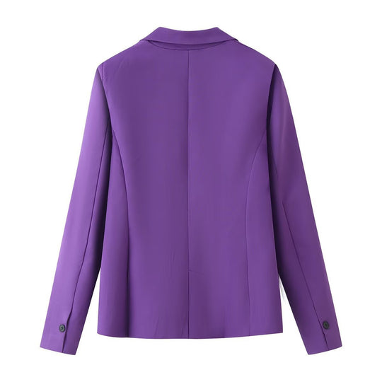 Damen Einreihiger taillierter Blazer mit schmalem Revers und Paspeltaschen Shop Nory