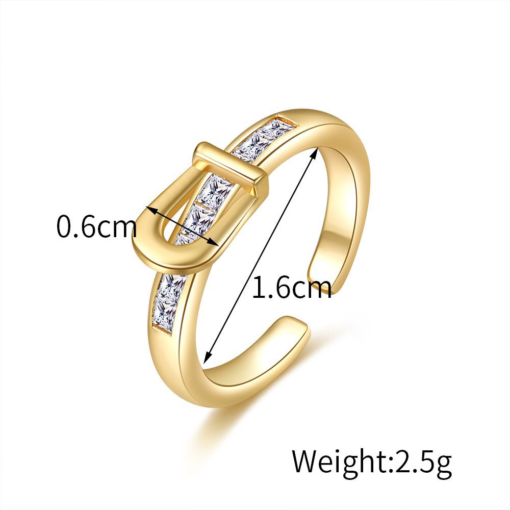 Damen trendiger Ring mit eleganten Zierdiamanten Shop Nory