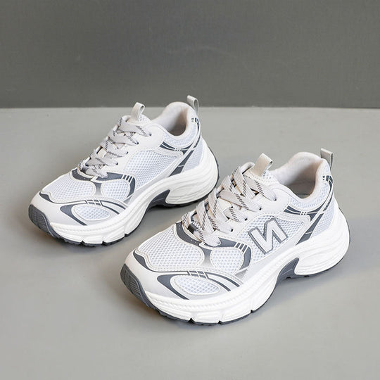 Damen Sportliche Laufschuhe mit atmungsaktivem Mesh-Obermaterial und dämpfender Sohle Shopnory