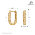 Damen Creolen mit luxuriösem wellenförmigen Design aus hochwertigem 925 Sterling Silber Shop Nory