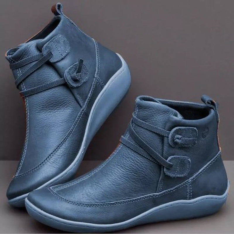 Damen Elegante stiefeletten mit praktischem Schnallen-Design