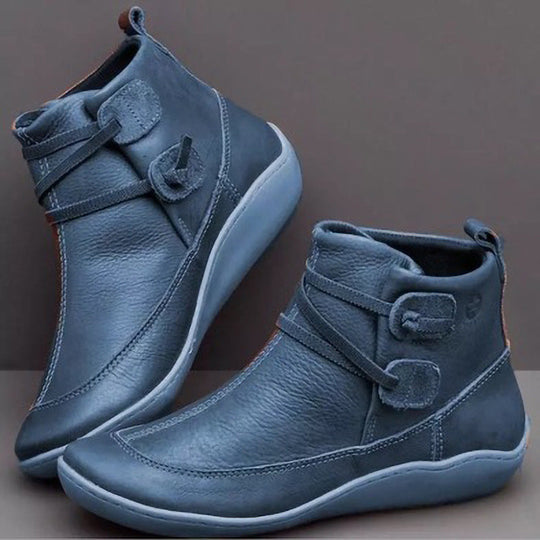 Damen Elegante stiefeletten mit praktischem Schnallen-Design