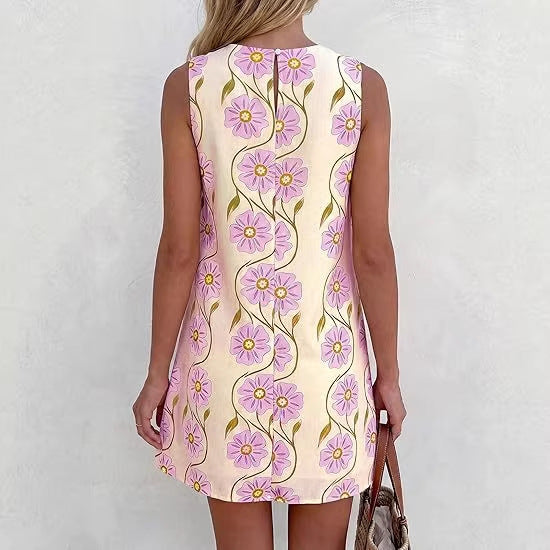 Damen Sommerkleid im Vintage-Stil mit Blütenmuster Shopnory
