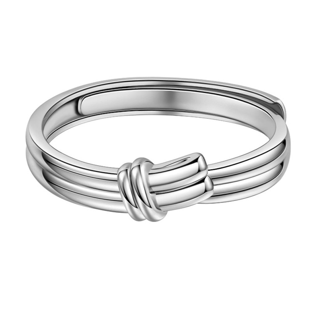 Damen zarter Schmuckring mit kunstvollem Knotendesign Shop Nory