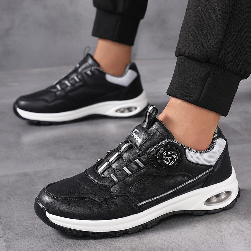 Herren nan sportlicher Freizeit-Sneaker mit Luftkapsel-Fersendämpfung, stufenlosem Klickverschluss und viskoelastischem Fußbett