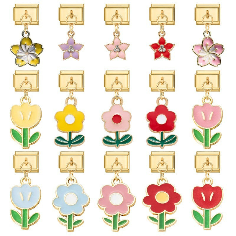 Filigraner Kirschblüten-Anhänger Für Bettelarmband