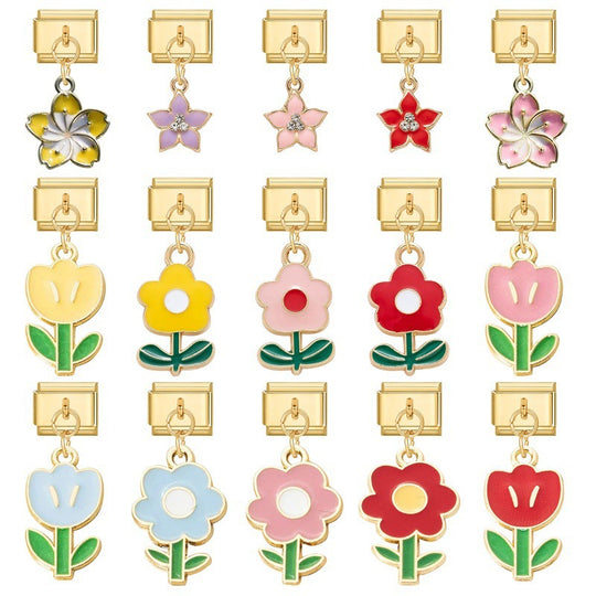 Filigraner Kirschblüten-Anhänger Für Bettelarmband
