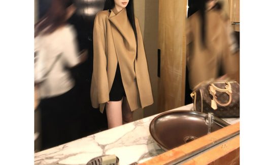 Damen Modischer Oversized-Wollmantel Shop Nory