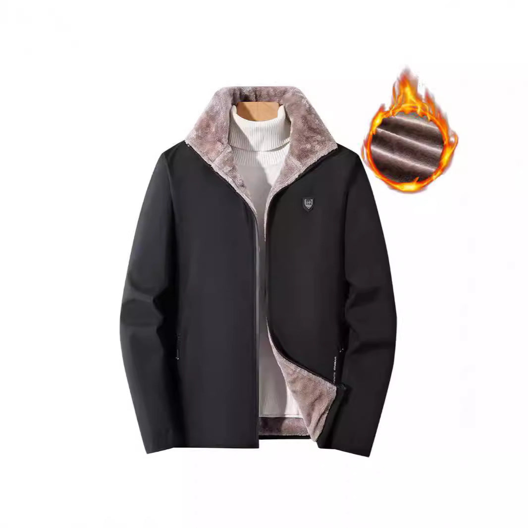 Herren Thermo-Softshelljacke mit durchgehendem Reißverschluss und Teddy-Innenfutter Shop Nory