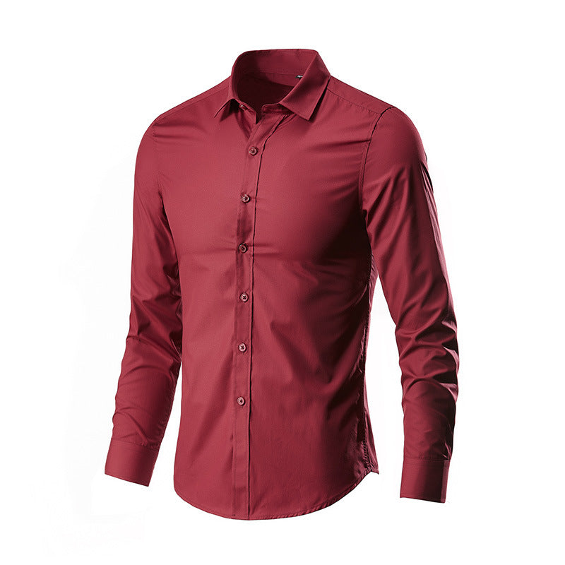 Herren Slim-Fit Businesshemd aus Stretch-Baumwollmix mit Kentkragen Shop Nory