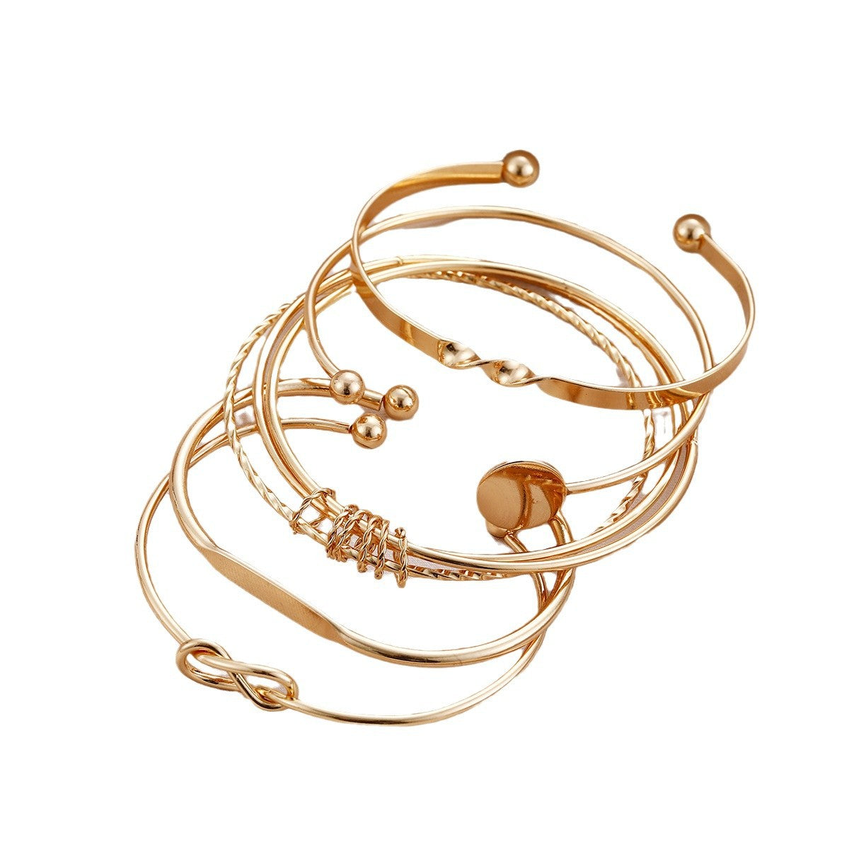 Damen Armreif-Set mit geflochtenen und minimalistischen Designs Shop Nory