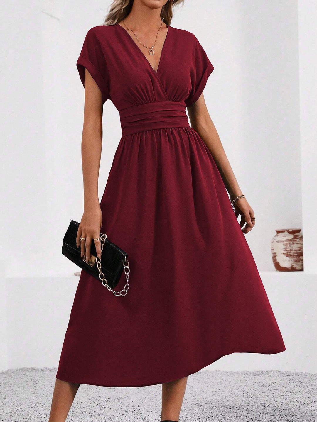 Elegante Wickelkleid