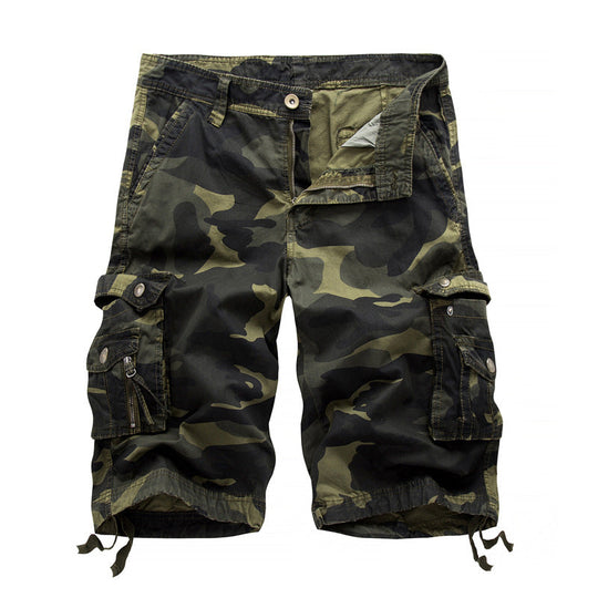 Herren Cargoshorts mit vielseitigen Taschen und Kordelzug Shopnory