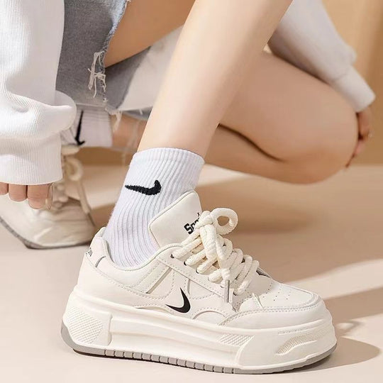 Damen Sportliche Plateau-Sneaker