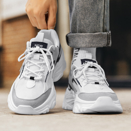 Damen Freizeit Sneakers mit atmungsaktivem Mesh-Obermaterial und stoßdämpfender Sohle
