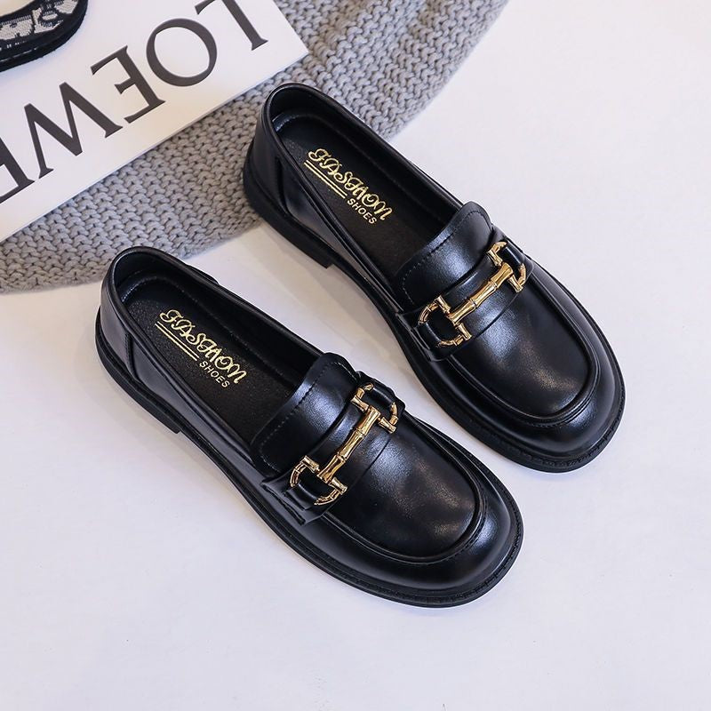 Damen Klassische Loafers mit elegantem dekorativen Schnallenverschluss