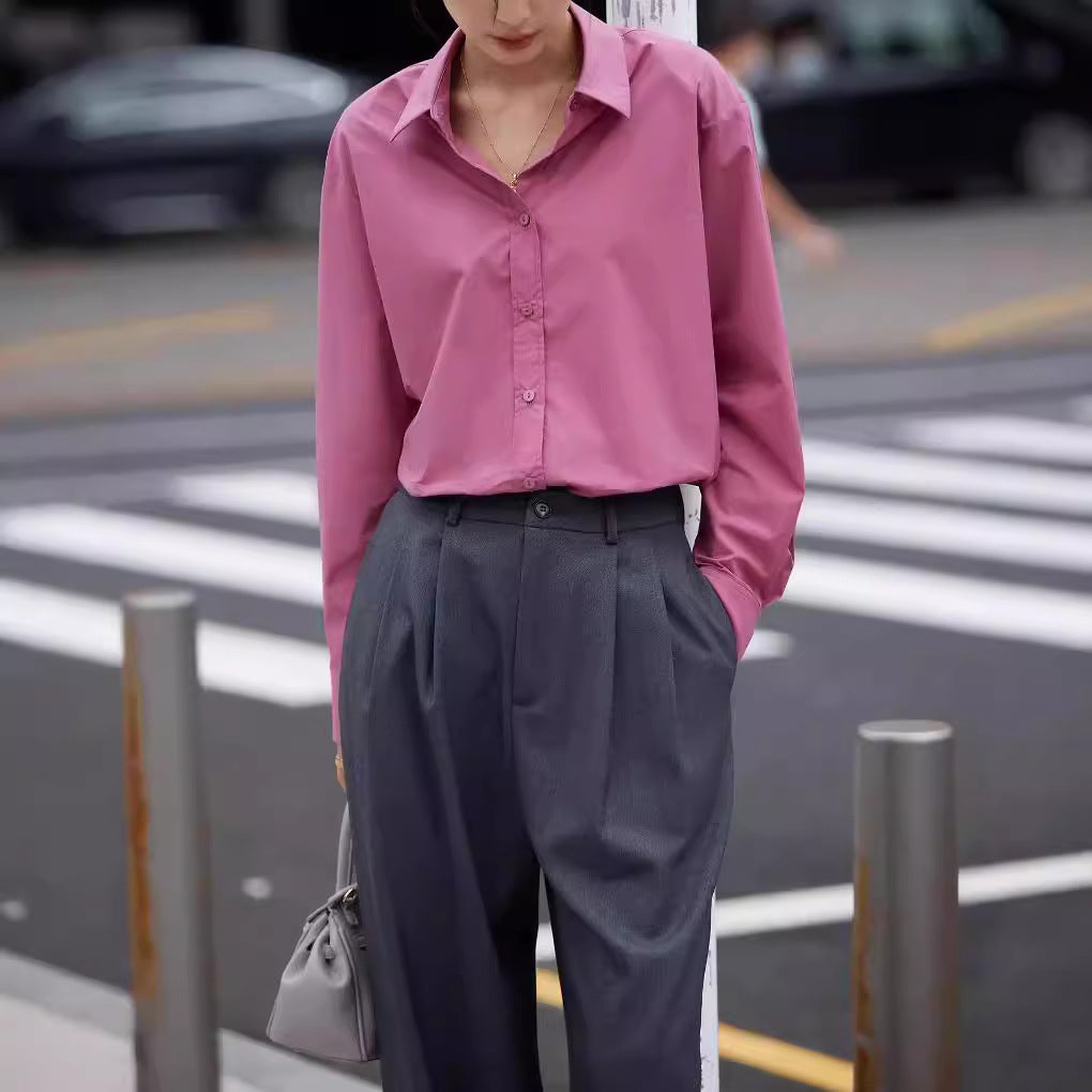 Damen Lässige und stilvolle Langarmbluse Shop Nory