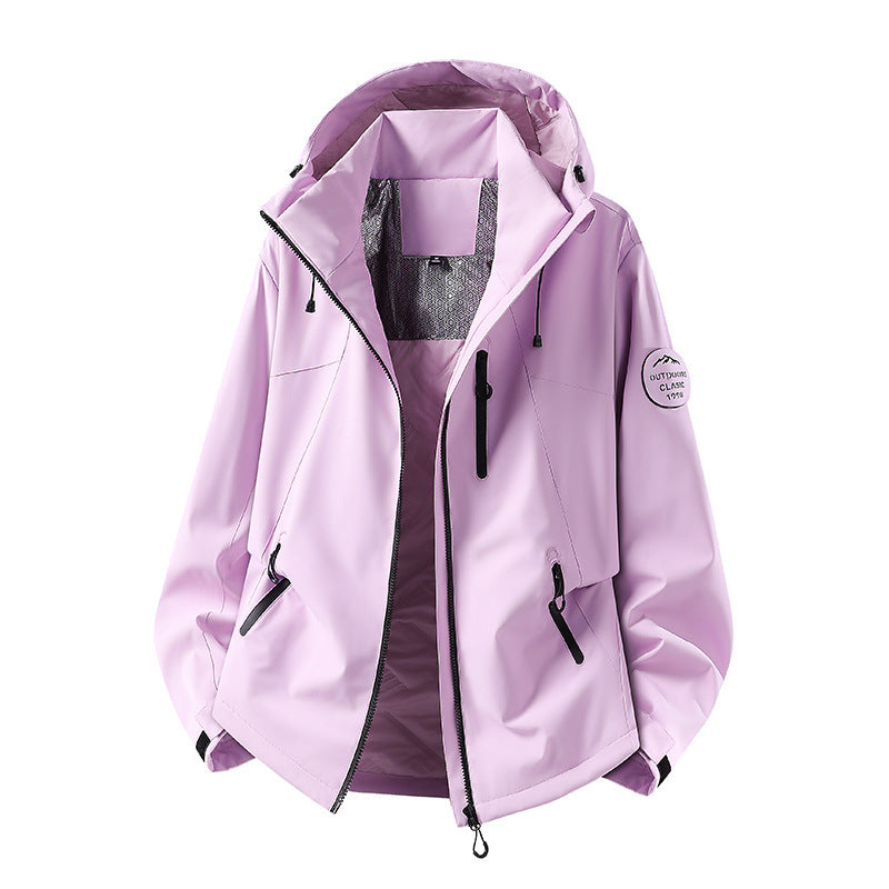 Herren Wasserabweisende Softshelljacke mit Kapuze und Reißverschlusstaschen Shop Nory