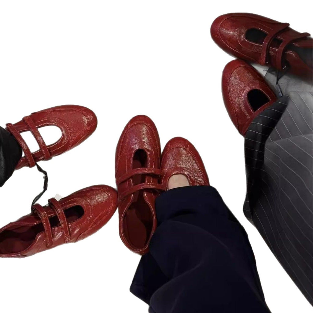 Damen Ballerina-Slipper mit verstellbarem Riemen und komfortablem Innenfutter