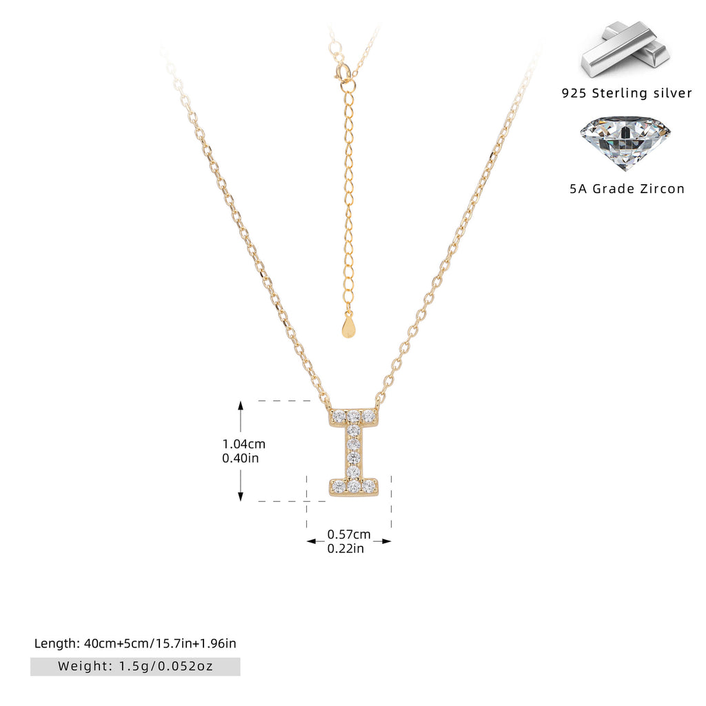 Damen Halskette mit Z-Anhänger und funkelnden Zirkonia Shop Nory
