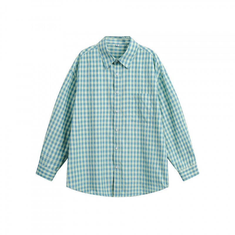 Damen Weites Oversize-Karohemd mit Brusttasche und abgerundetem Saum Shop Nory