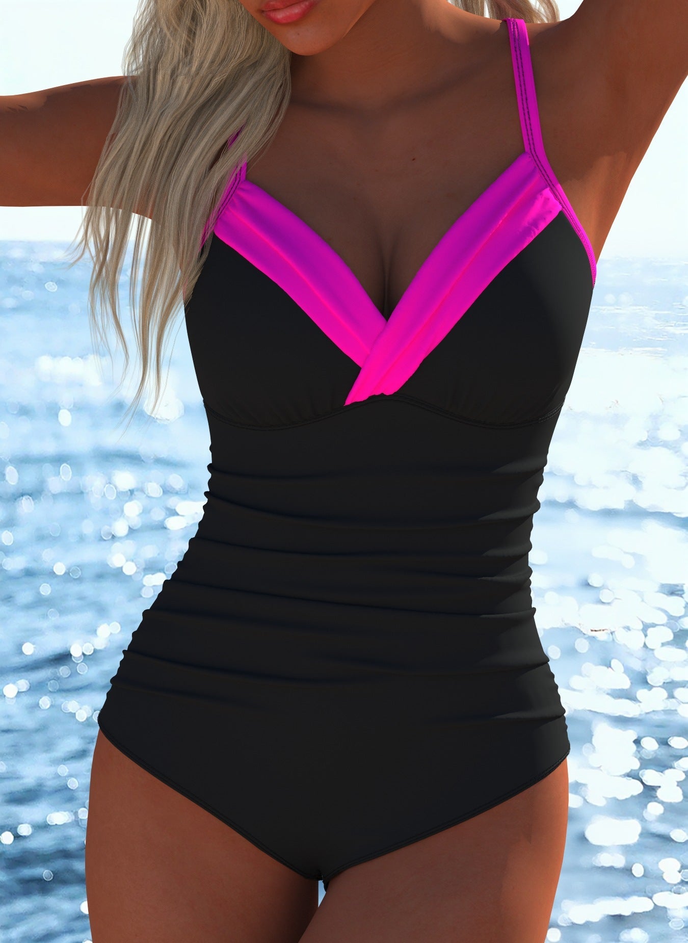 Damen Badeanzug Shopnory