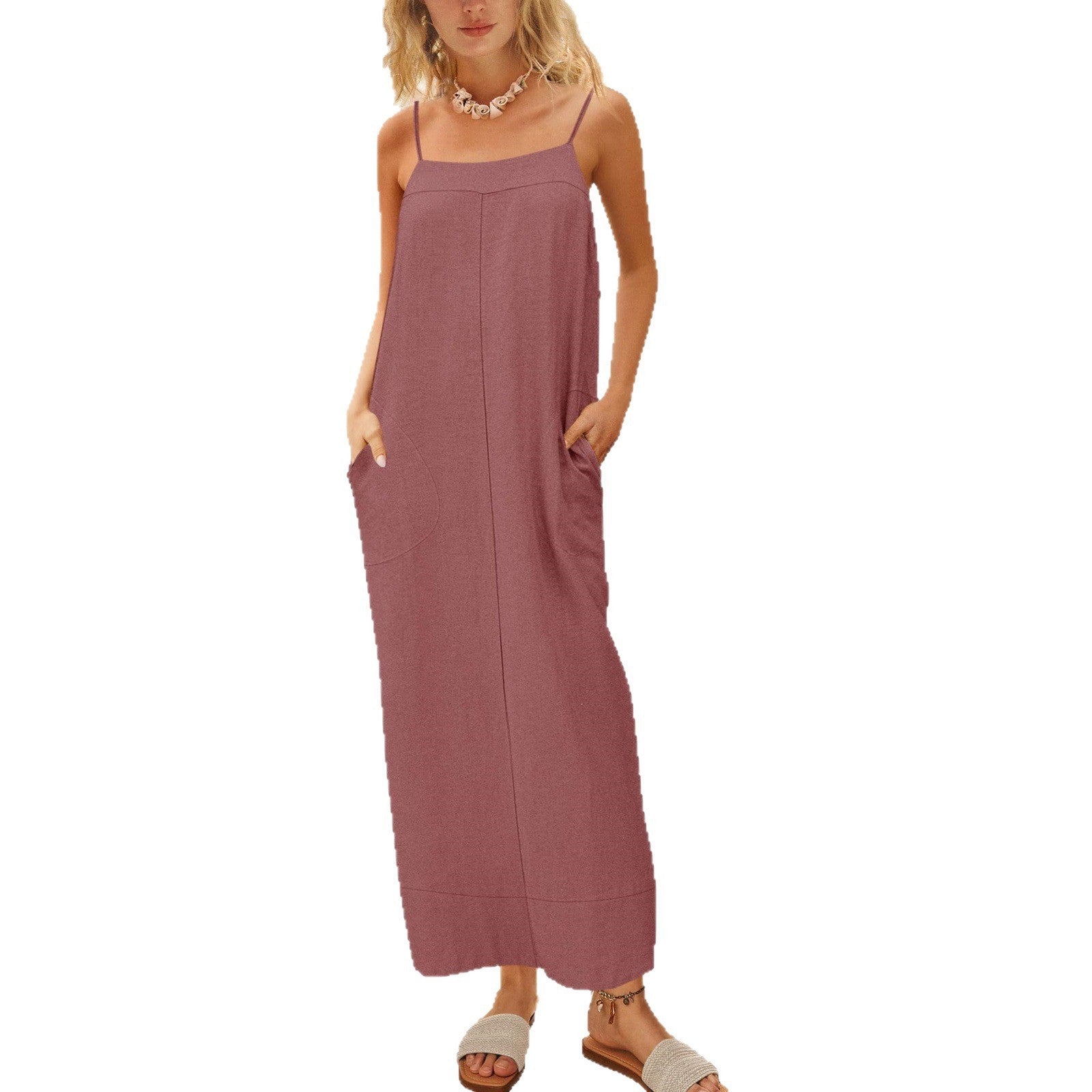 Damen Sommerkleid mit seitlichen Taschen